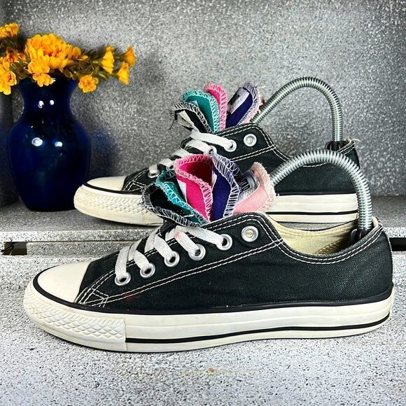 Converse Chuck Taylor All Star MULTI TONGUE RAINBOW CTAS SHOES Sneakers 7 5 - Picture 1 of 8